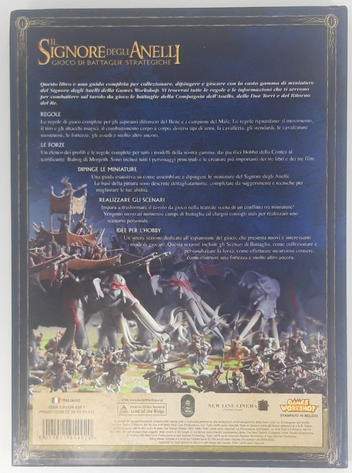 Il signore degli anelli gioco di battaglie strategiche Games Workshop