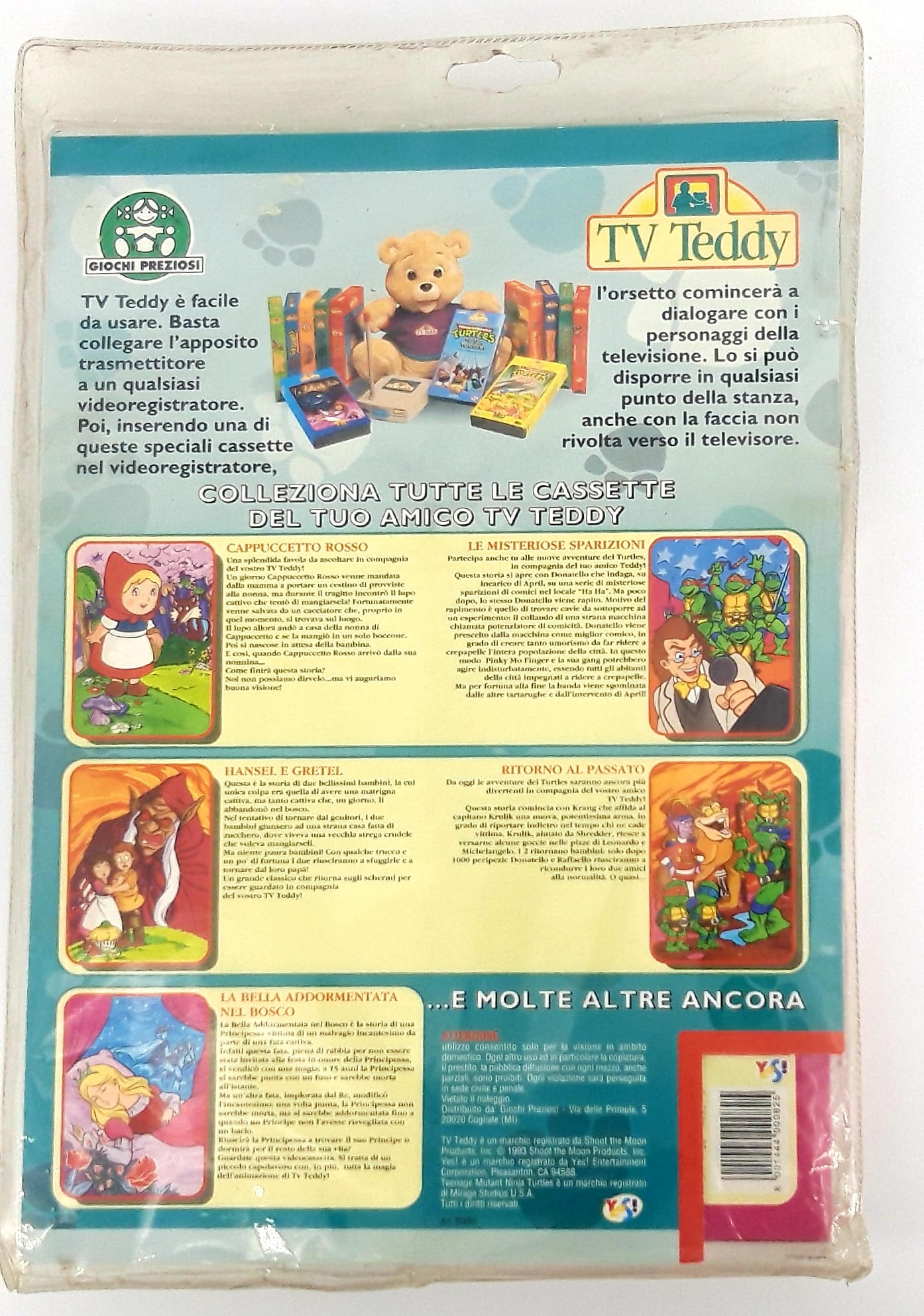 TV Teddy La bella addormentata nel bosco videocassetta