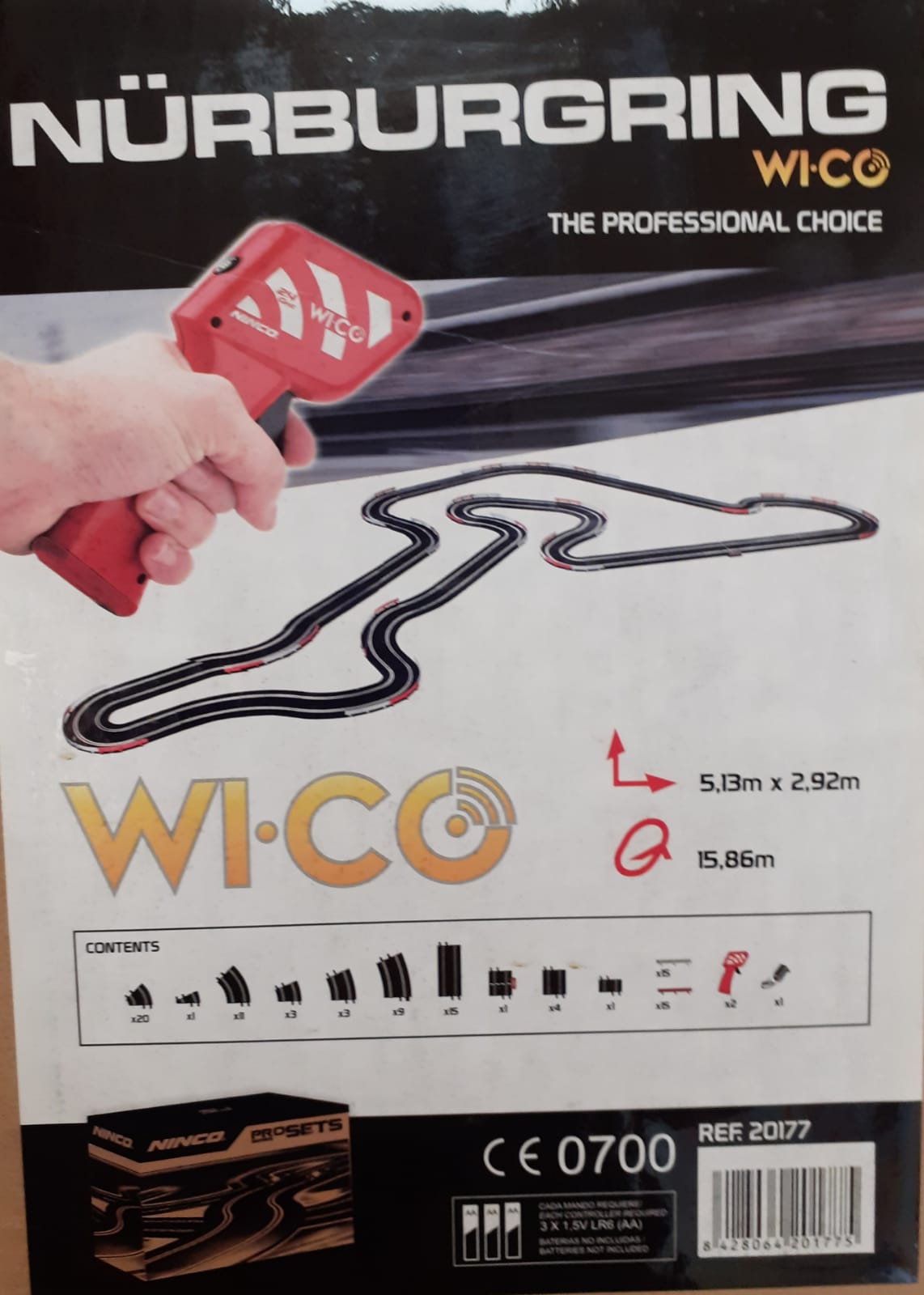 Pista Ninco Nurburgring set WI-CO senza auto