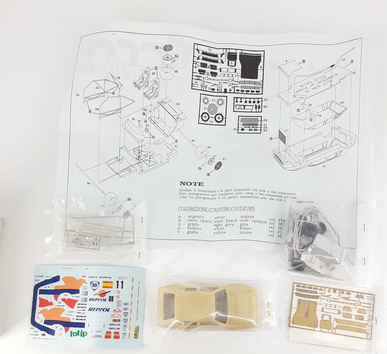 Lancia Delta HF Repsol MonteCarlo 93 Kit 1/43