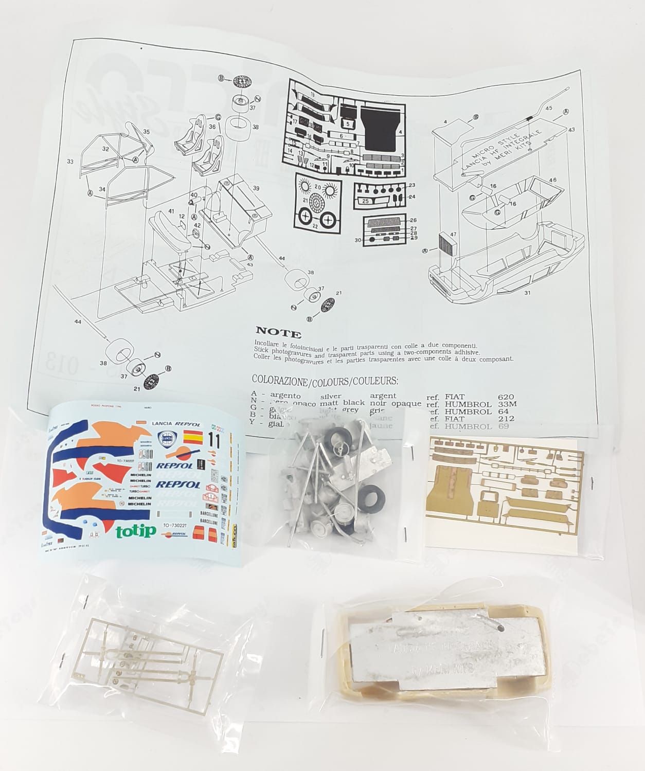 Lancia Delta HF Integrale Totip MonteCarlo 93 kit 1/43