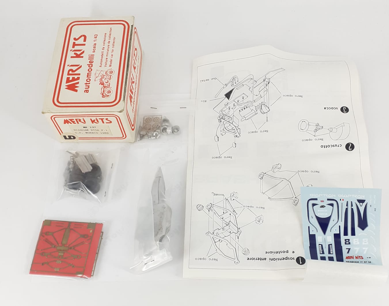Brabham BT58 F1 GP monaco 1989 kit 1/43