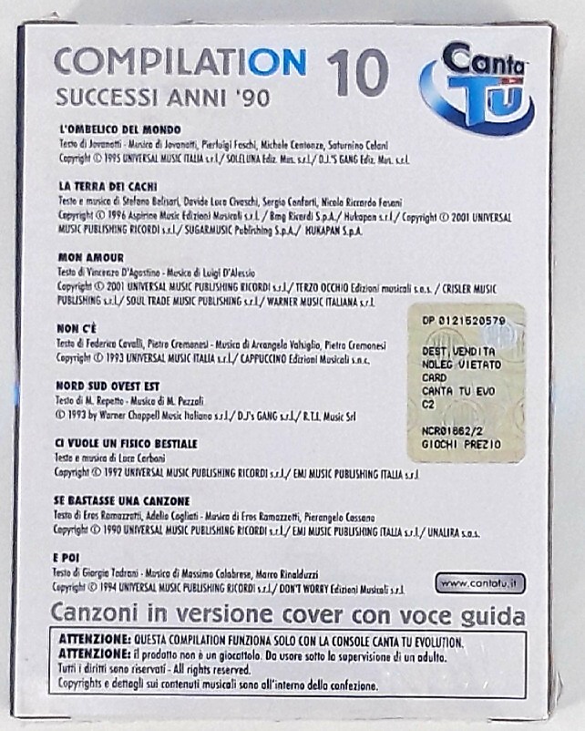 Canta Tu Evolution Compilation 10 successi anni 90