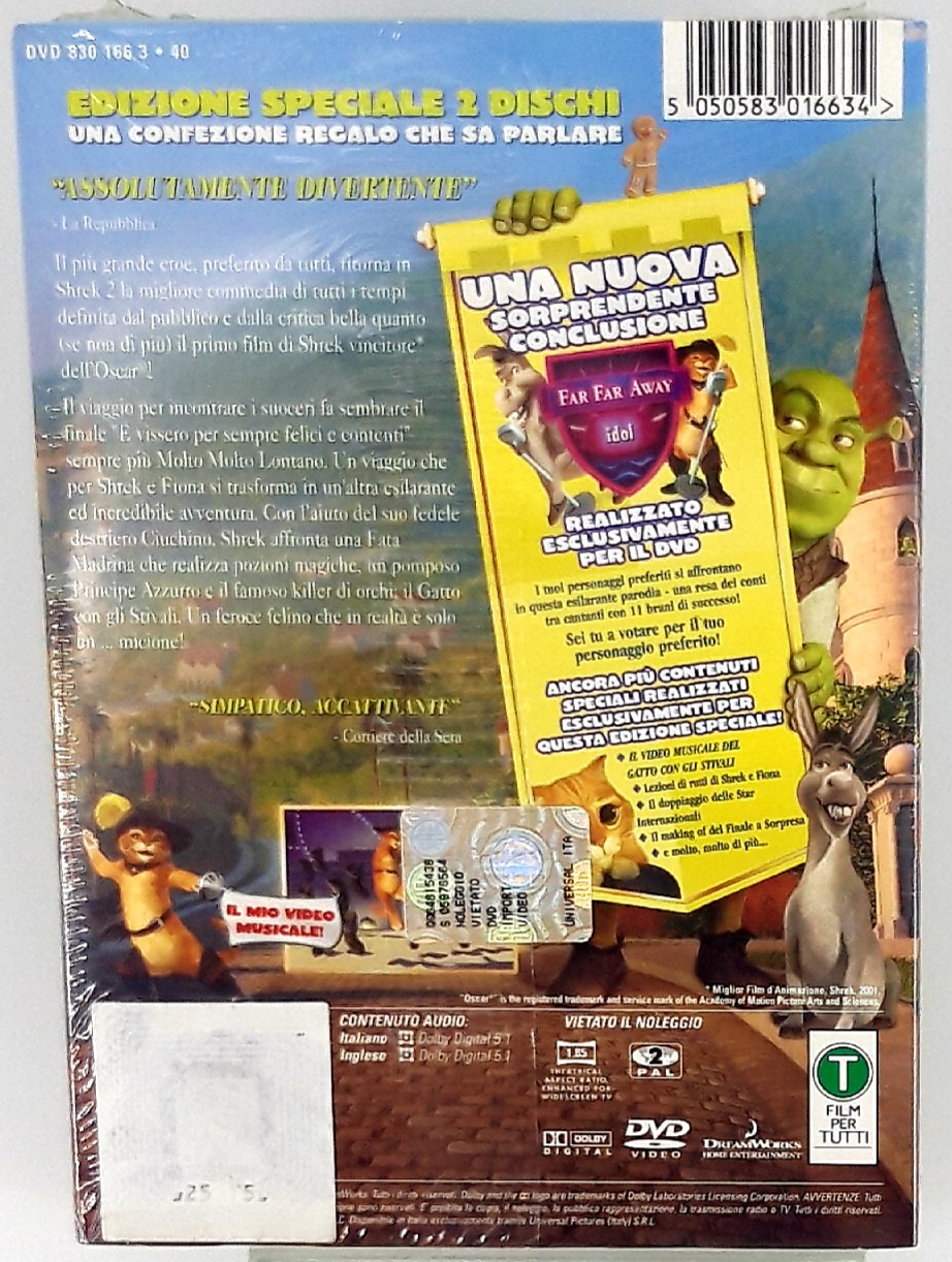 DVD Shrek 2 edizione speciale sigillato