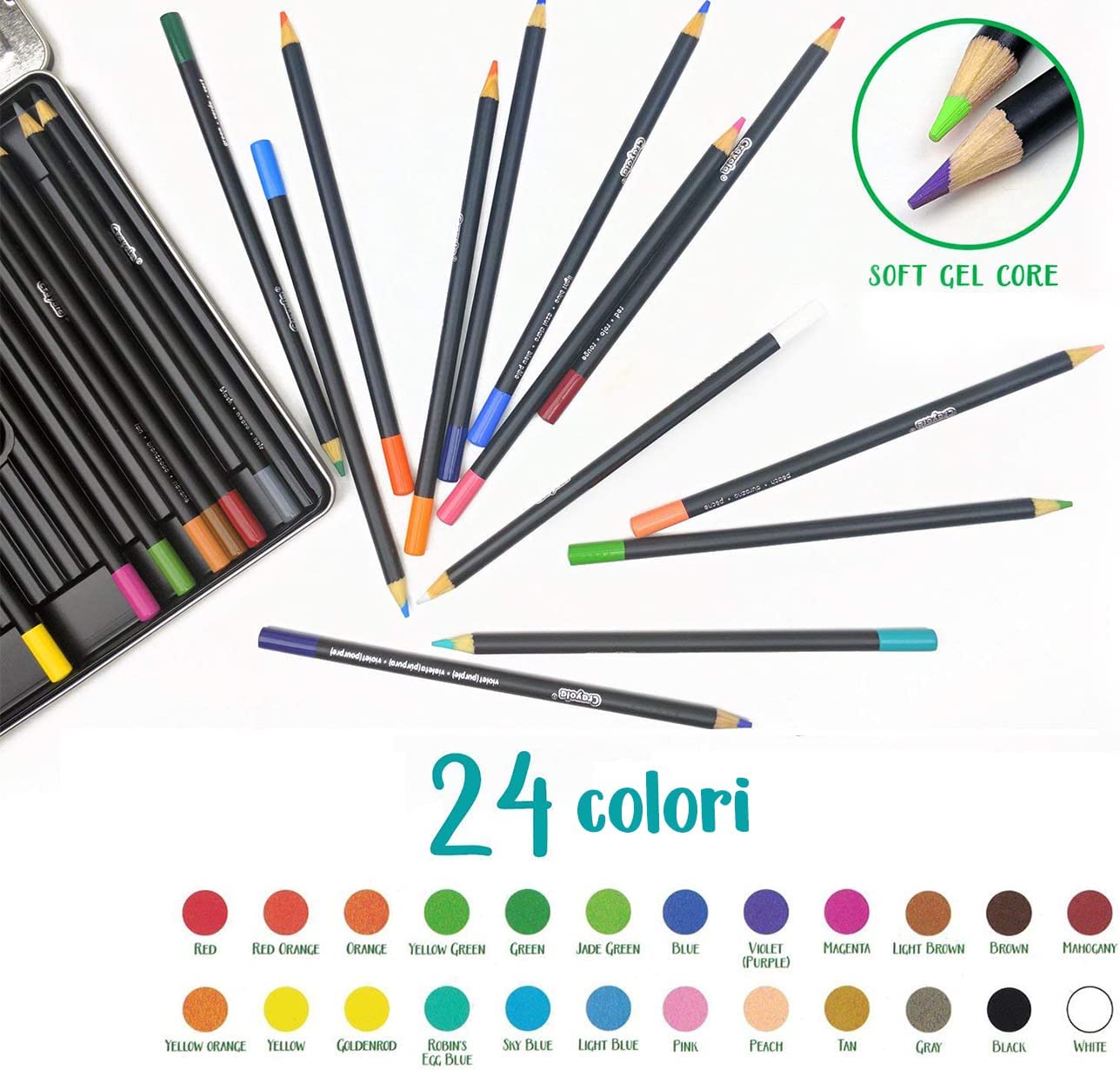 24 Matite colorate Crayola Signature