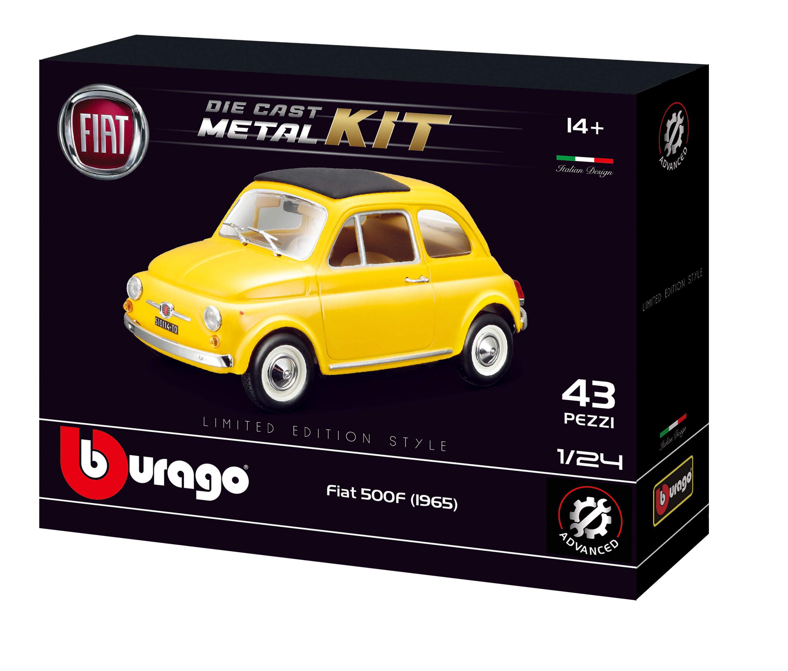 Fiat 500 model kit 1/24 burago