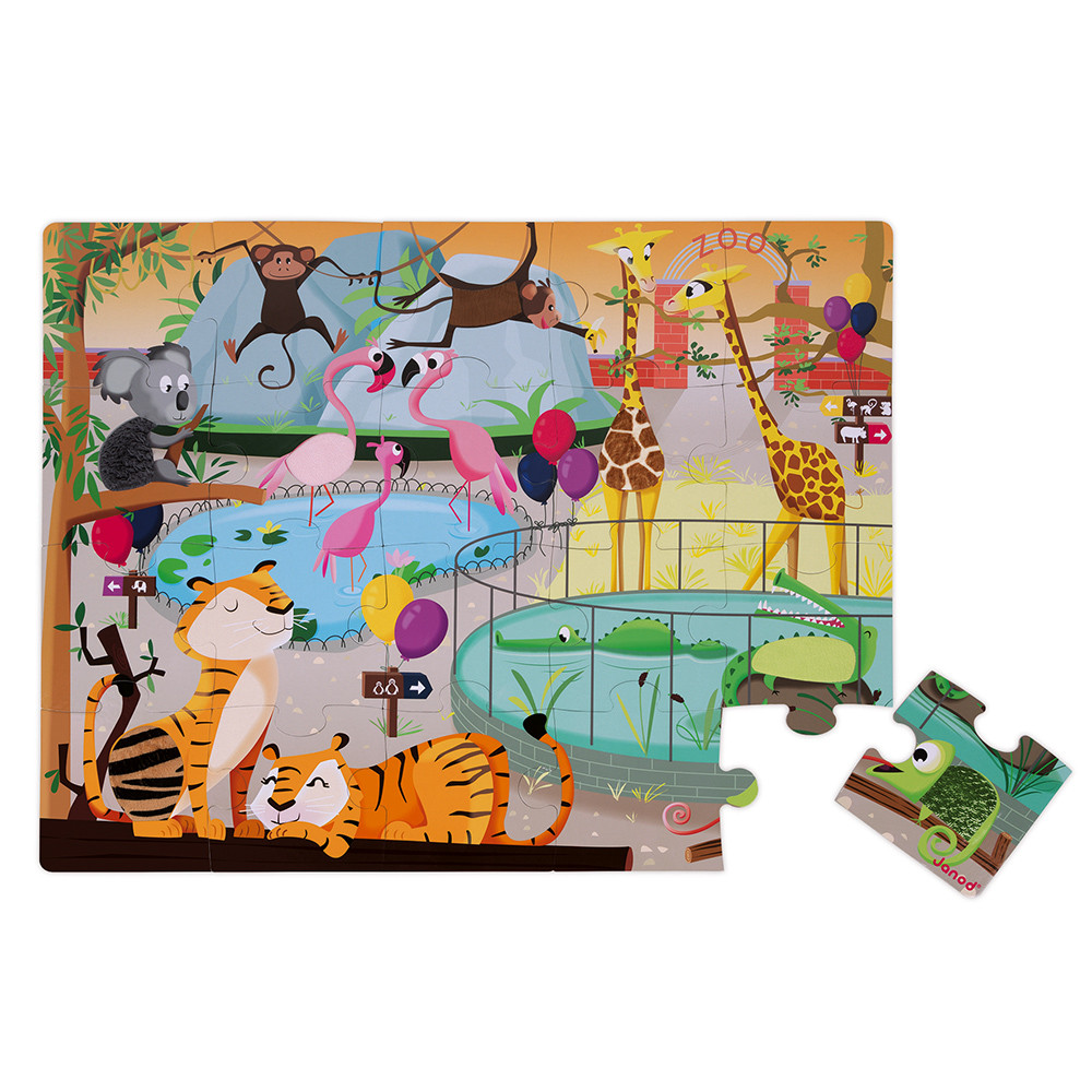 puzzle tattile giornata allo zoo 20PZ