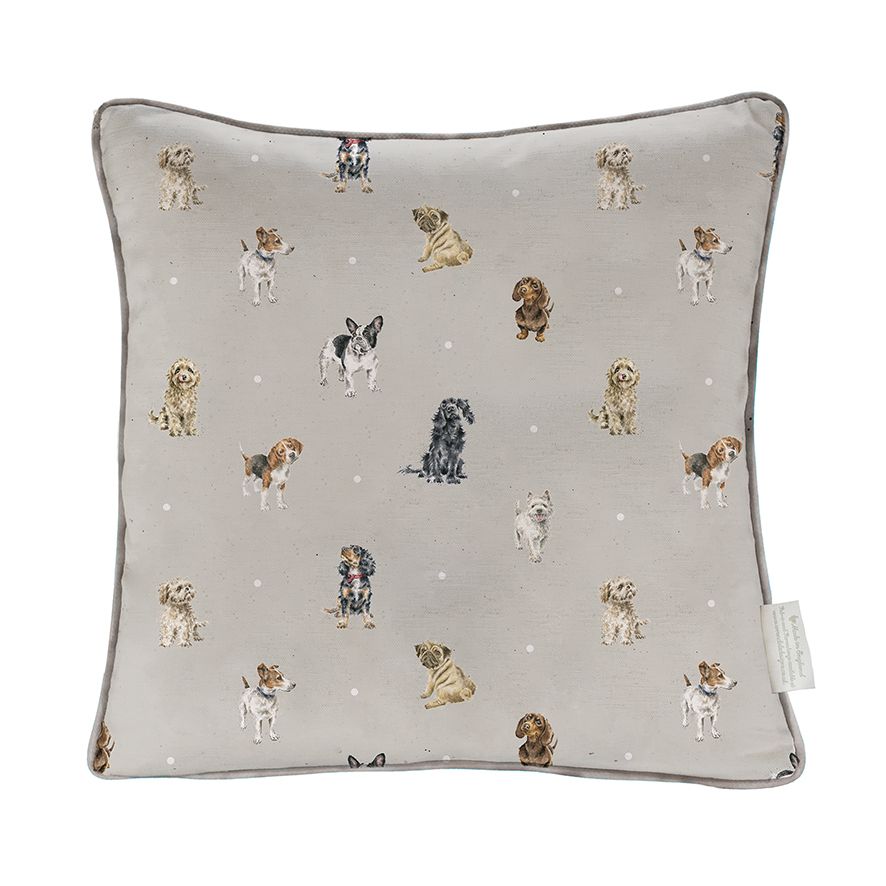 Cuscino Cocker Spaniel con fiori 40 cm
