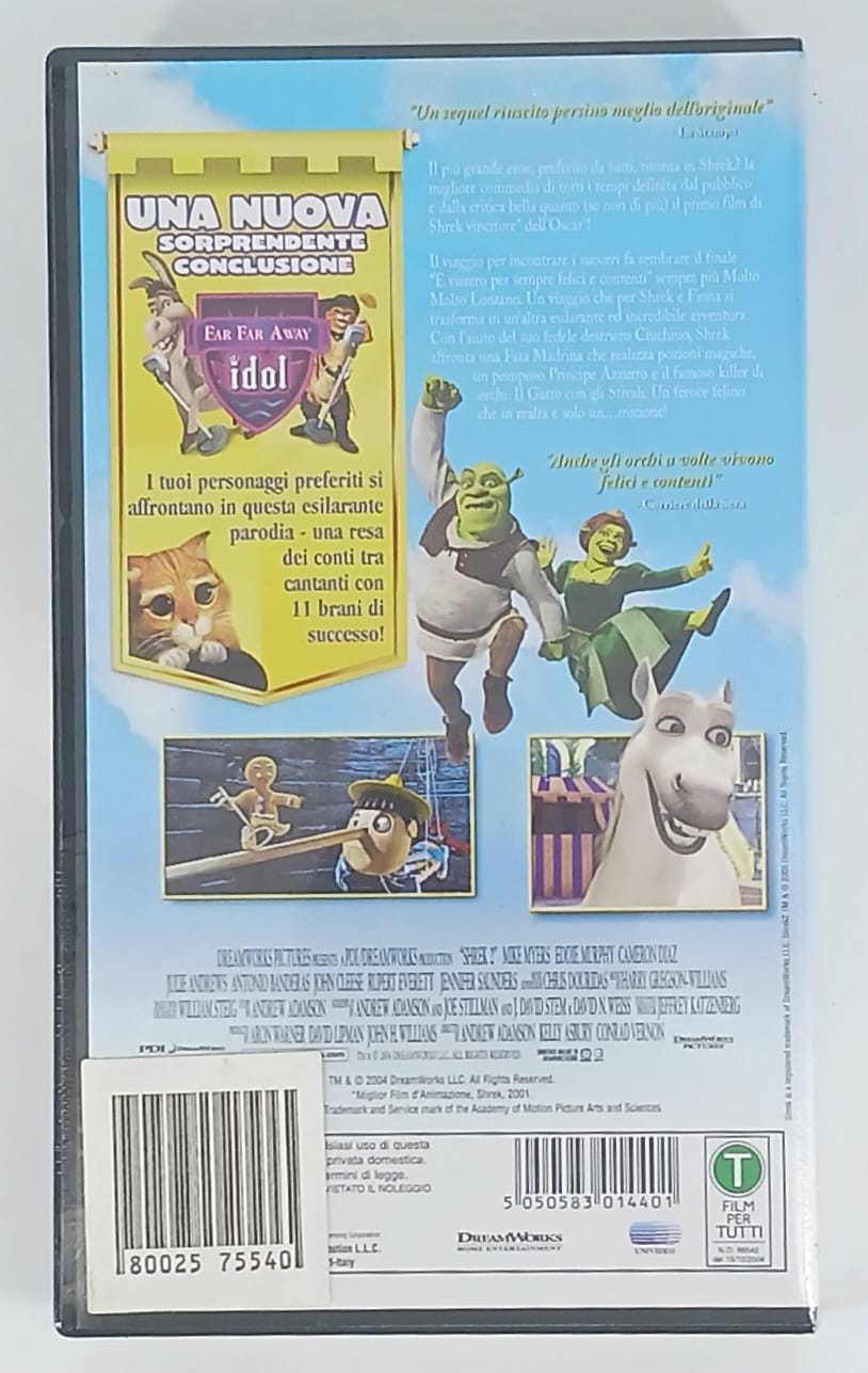 Shrek 2 videocassetta