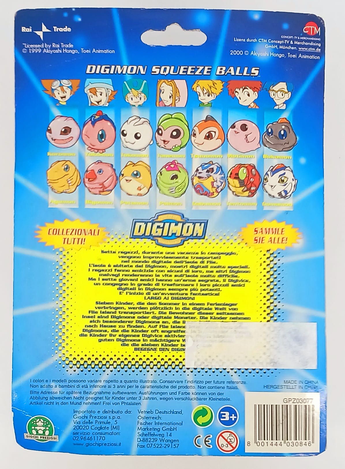 Digimon squeeze balls Yokomon e Biyomon