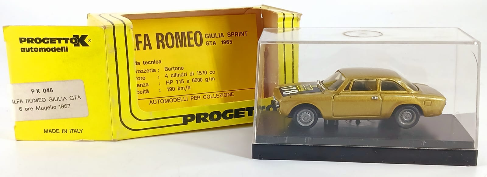 Alfa Romeo Giulia Sprint GTA 1965 con Decal 1/43