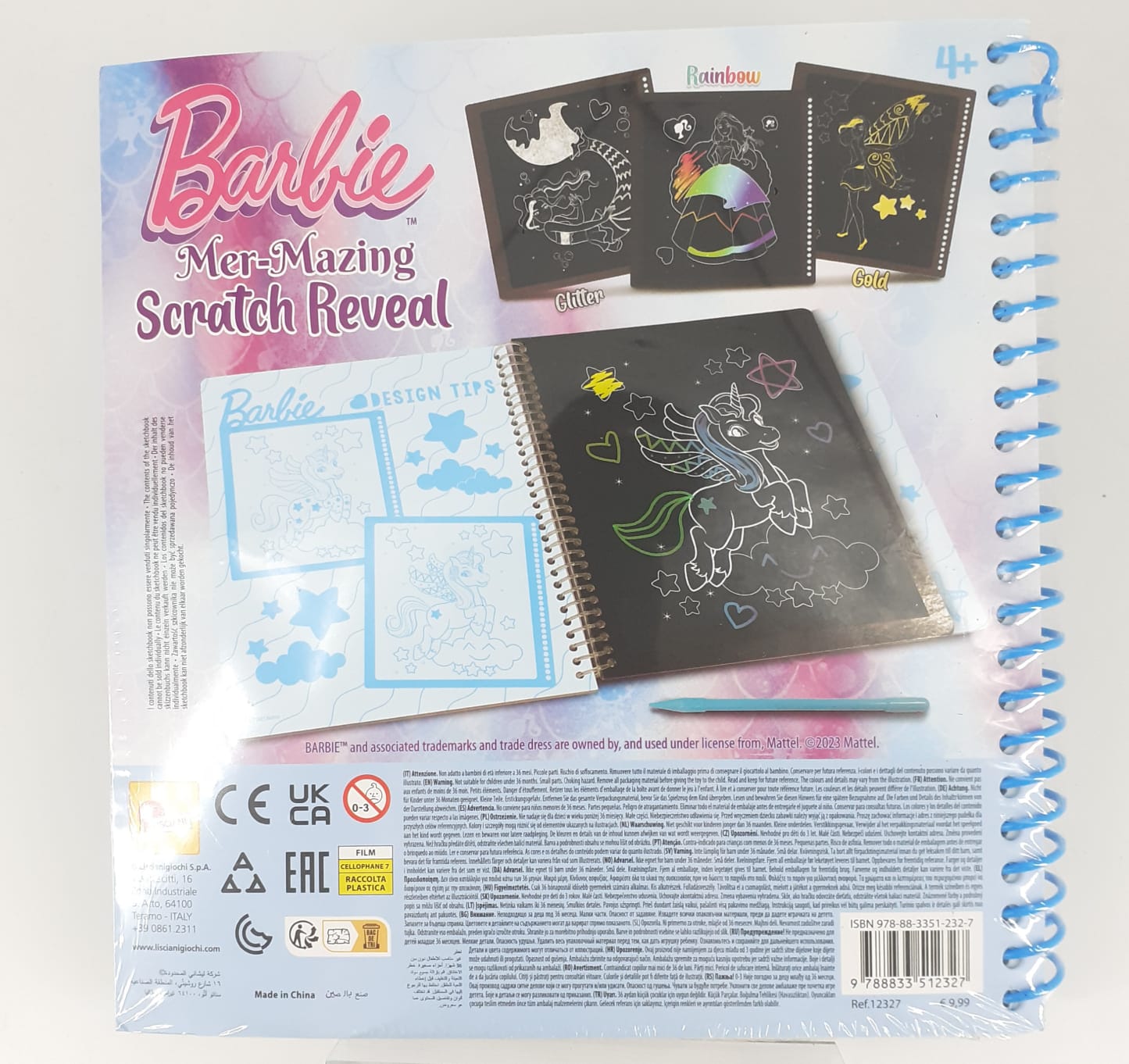 barbie sketchbook mermaid mazing scratch reveal