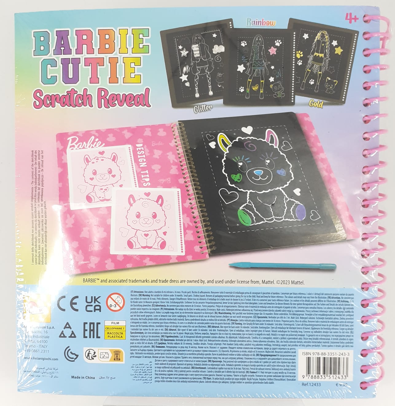 barbie sketchbook cutie scratch reveal