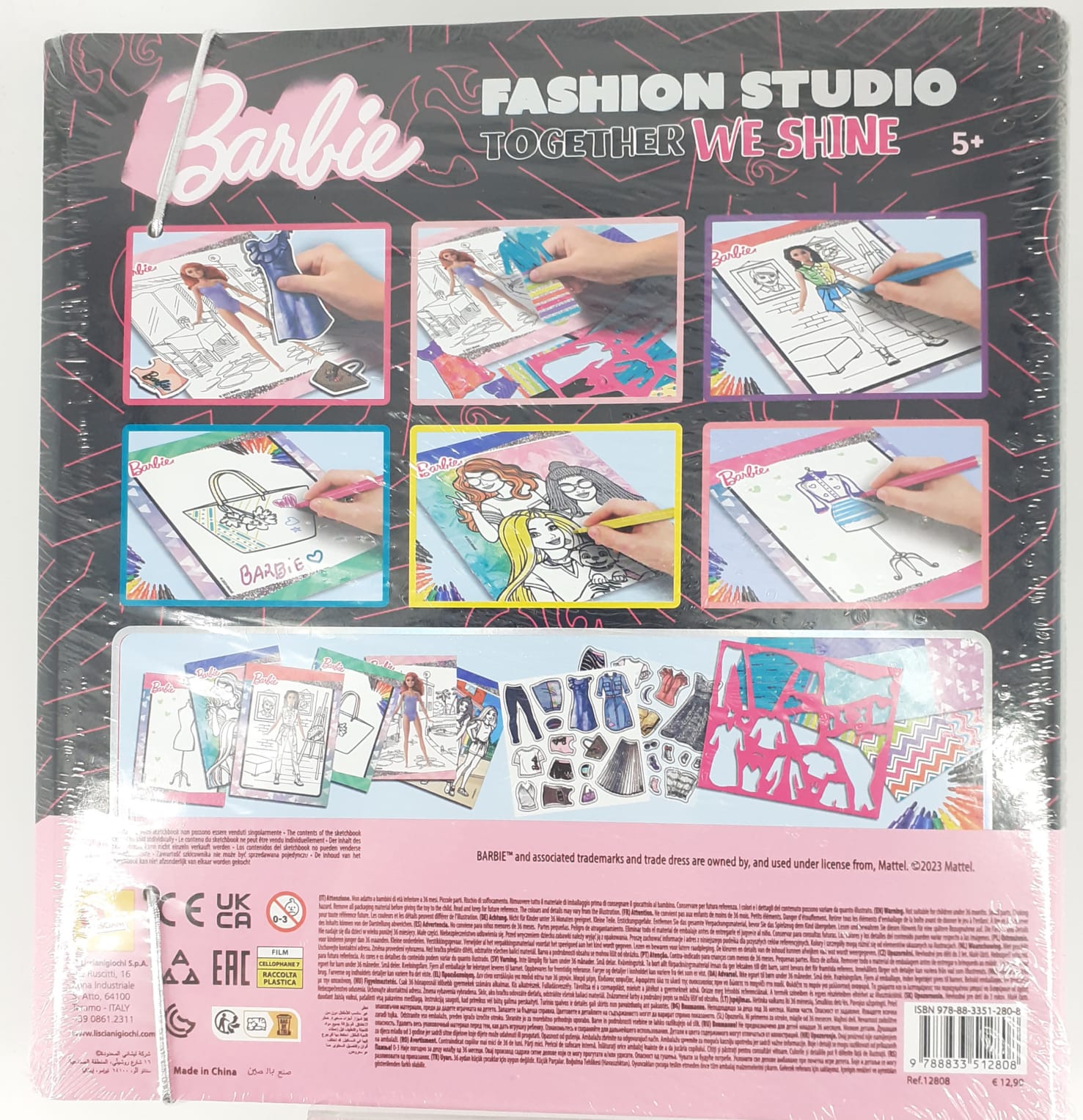 barbie sketchbook together we shine fashion studio