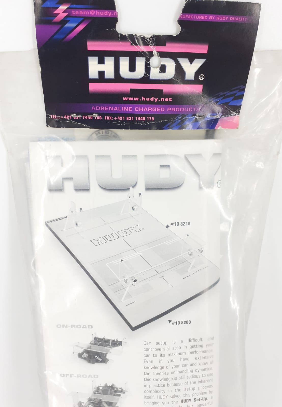 set-up per auto 1/8 pista Hudy