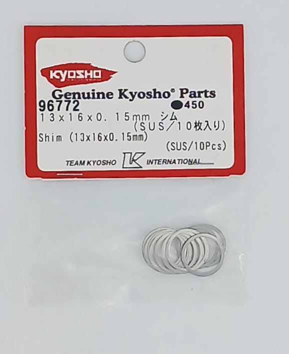 rondelle 13x16x0,15mm SUS per differenziale Kyosho