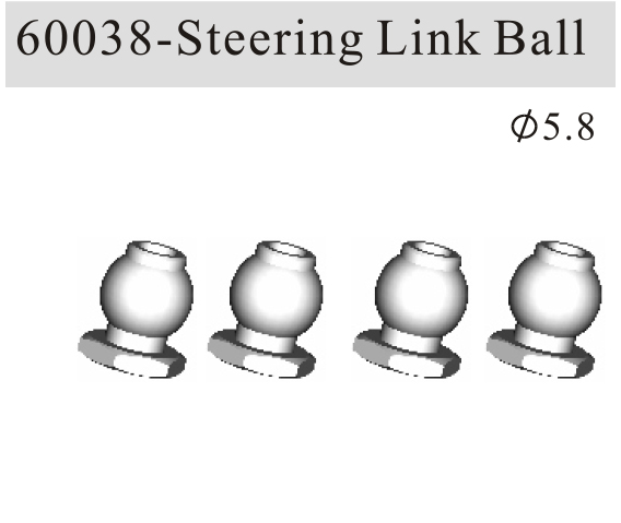 Steering link ball 5.8mm RK