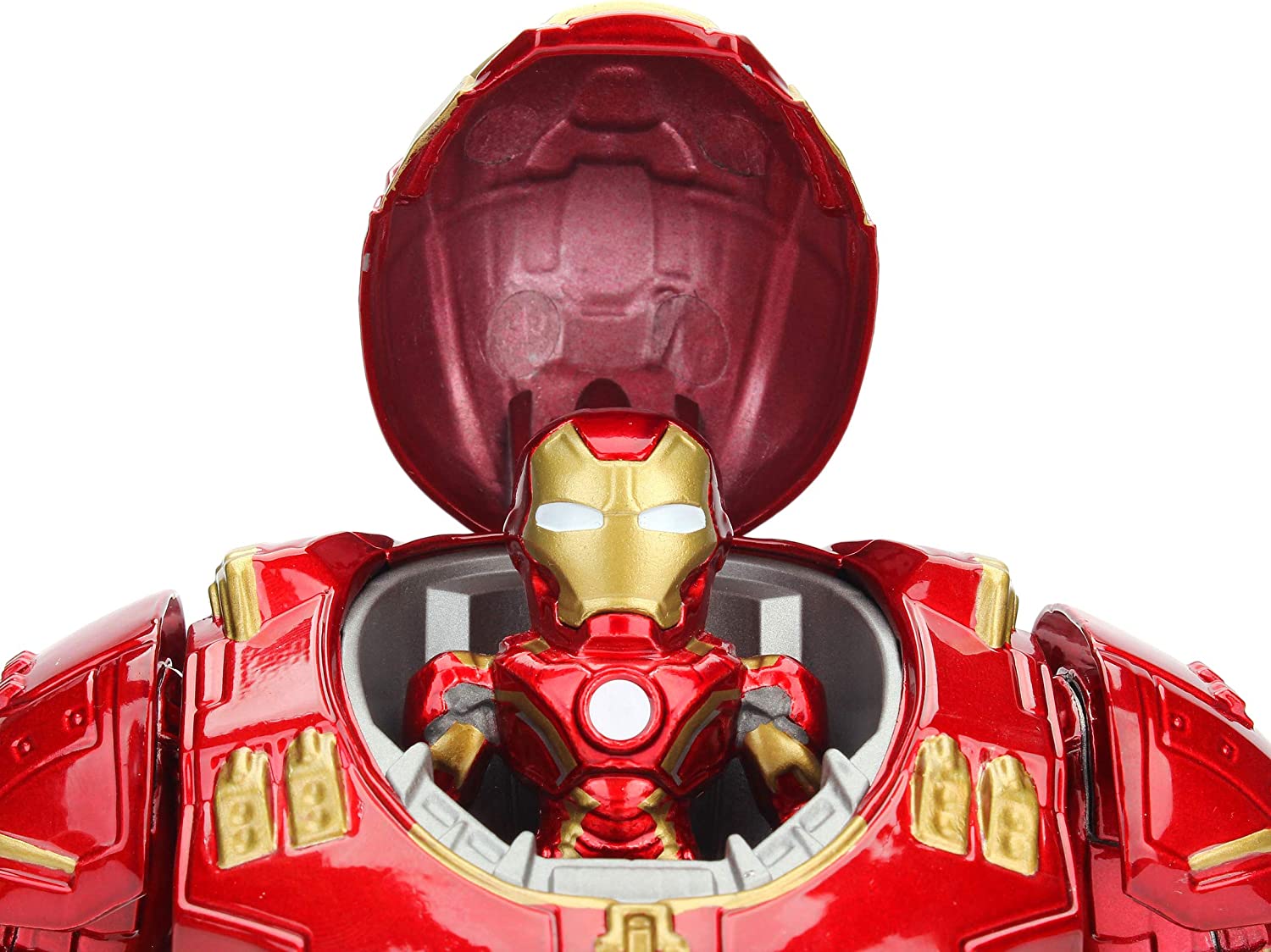 Iron Man con armatura Hulkbuster cm. 15 e Iron Man cm. 5 die cast