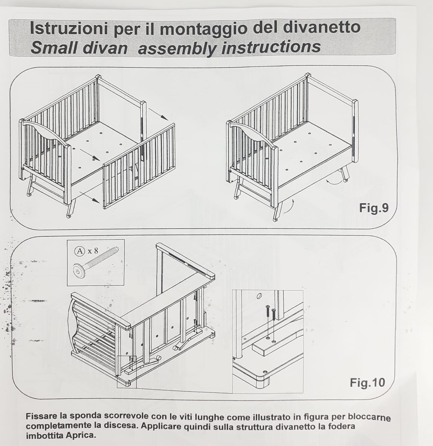 lettino della felicità Aprica trasformabile