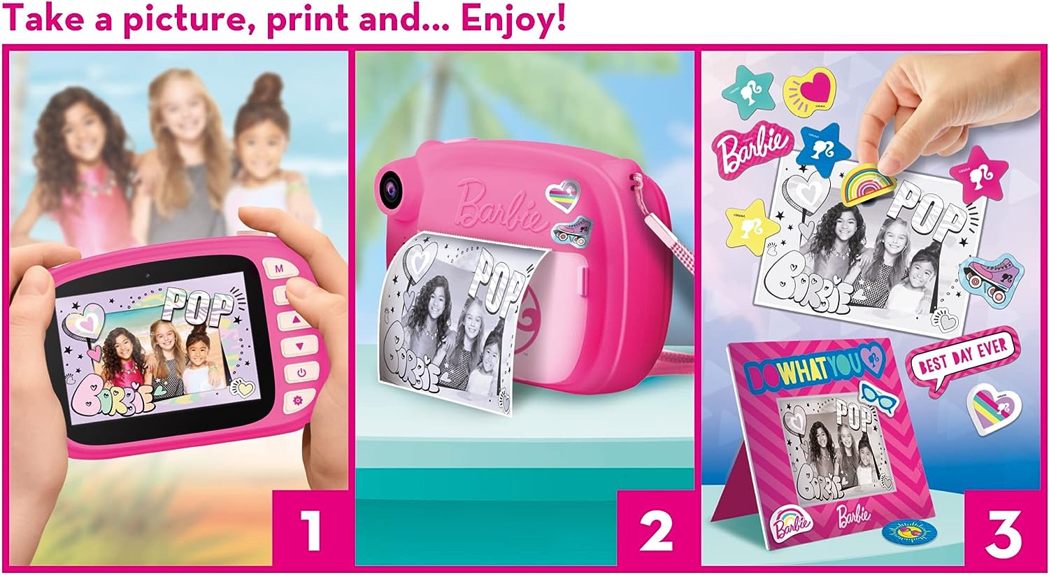Print Cam Hi-Tech Barbie macchina fotografica