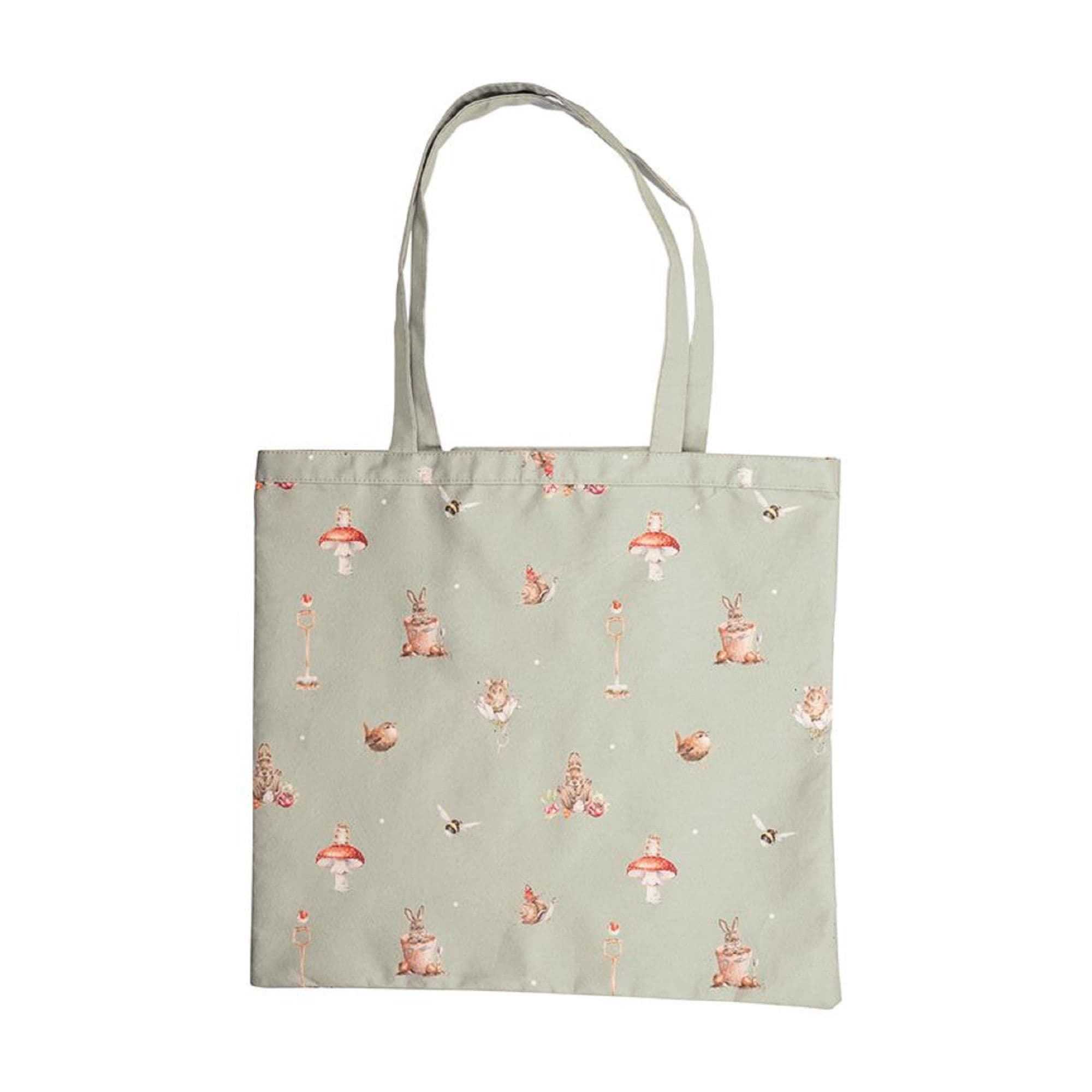 Borsa per la spesa pieghevole - Amici nel giardino coniglio