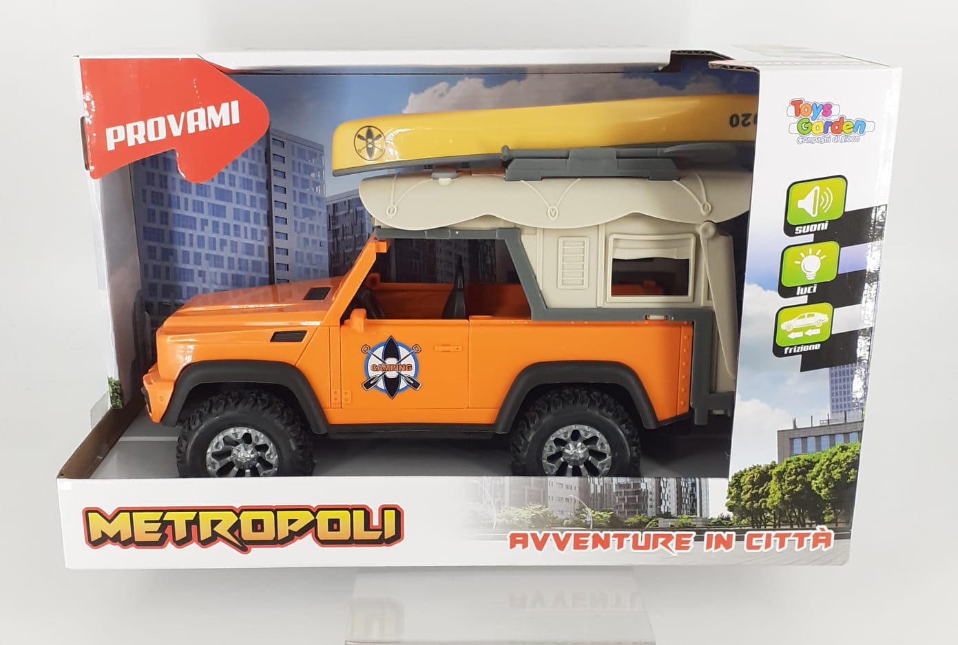 Metropoli Jeep con kayak