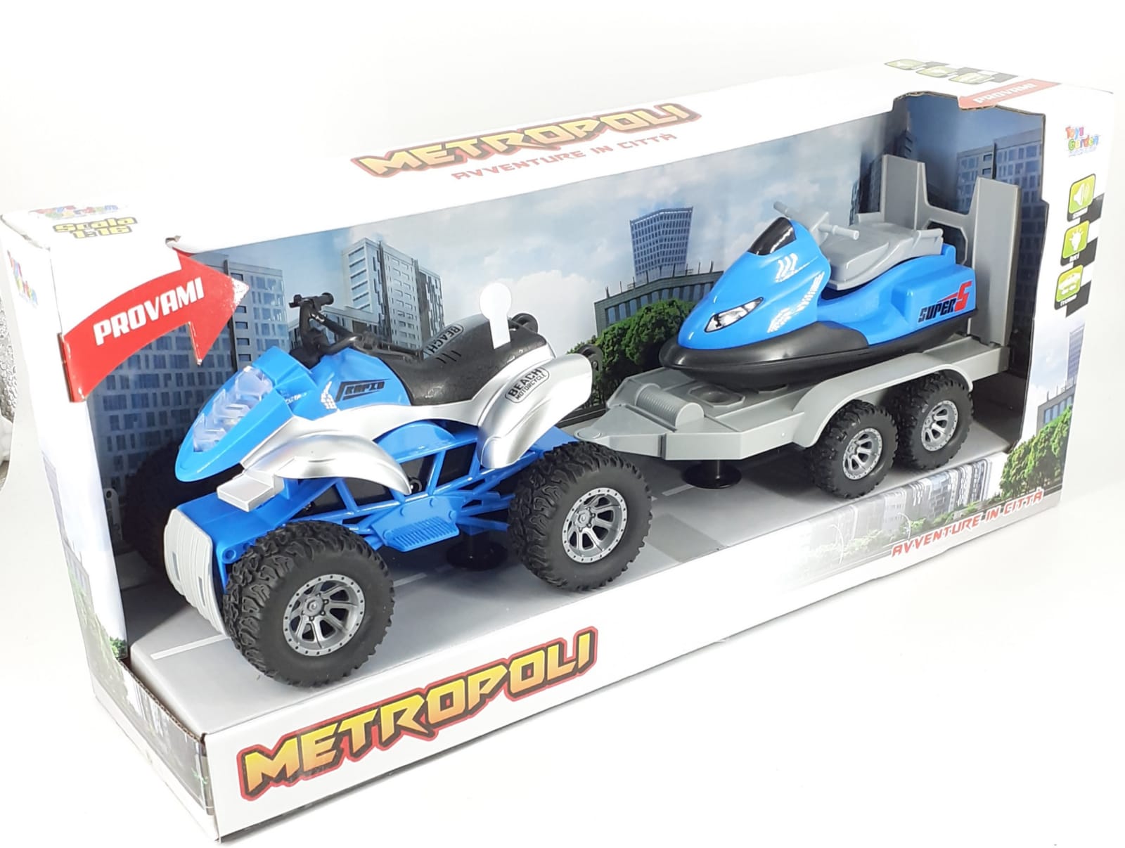 Metropoli Quad con rimorchio