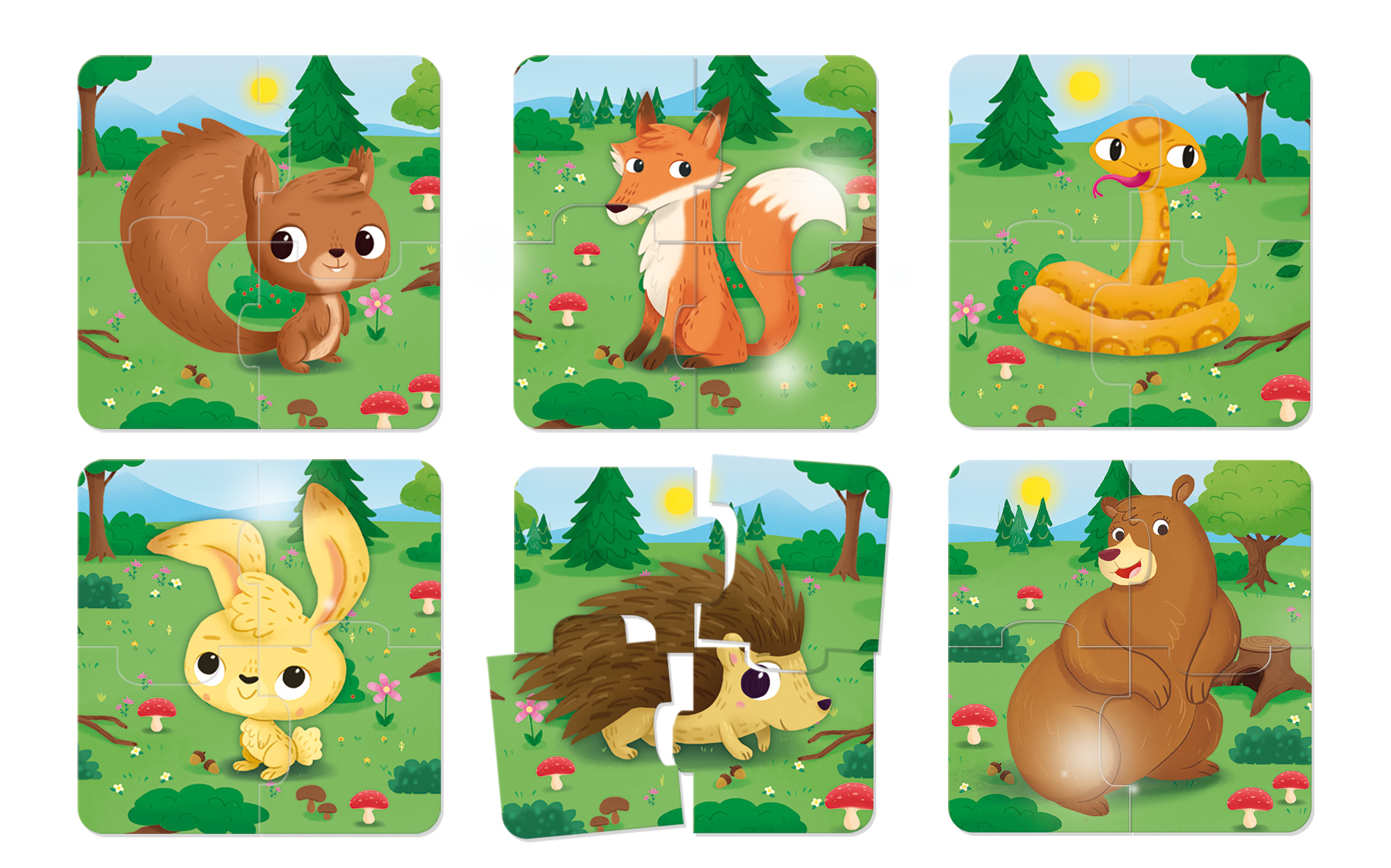 baby puzzle il bosco Carotina