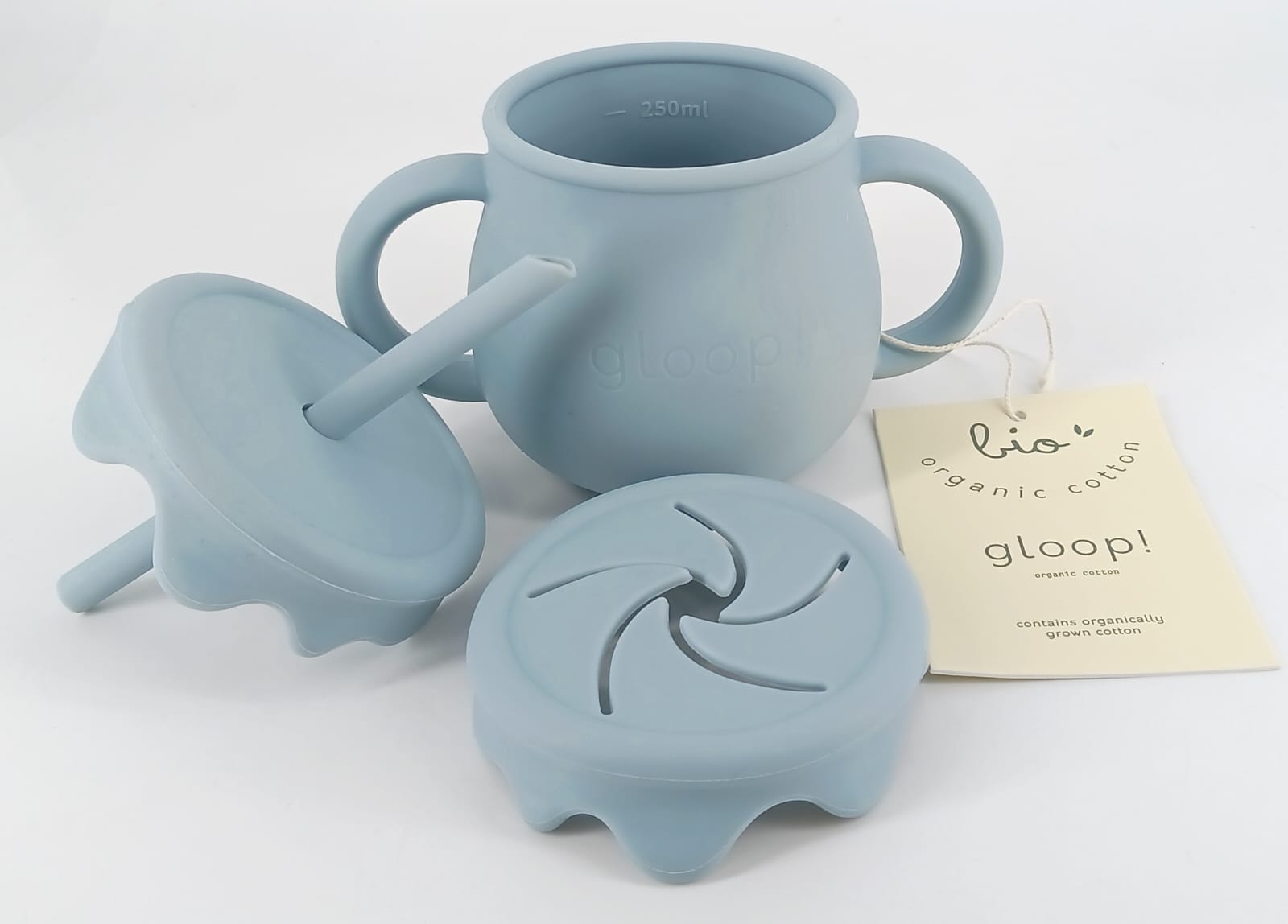 Tazza in silicone 3 in 1 Dusty Blue