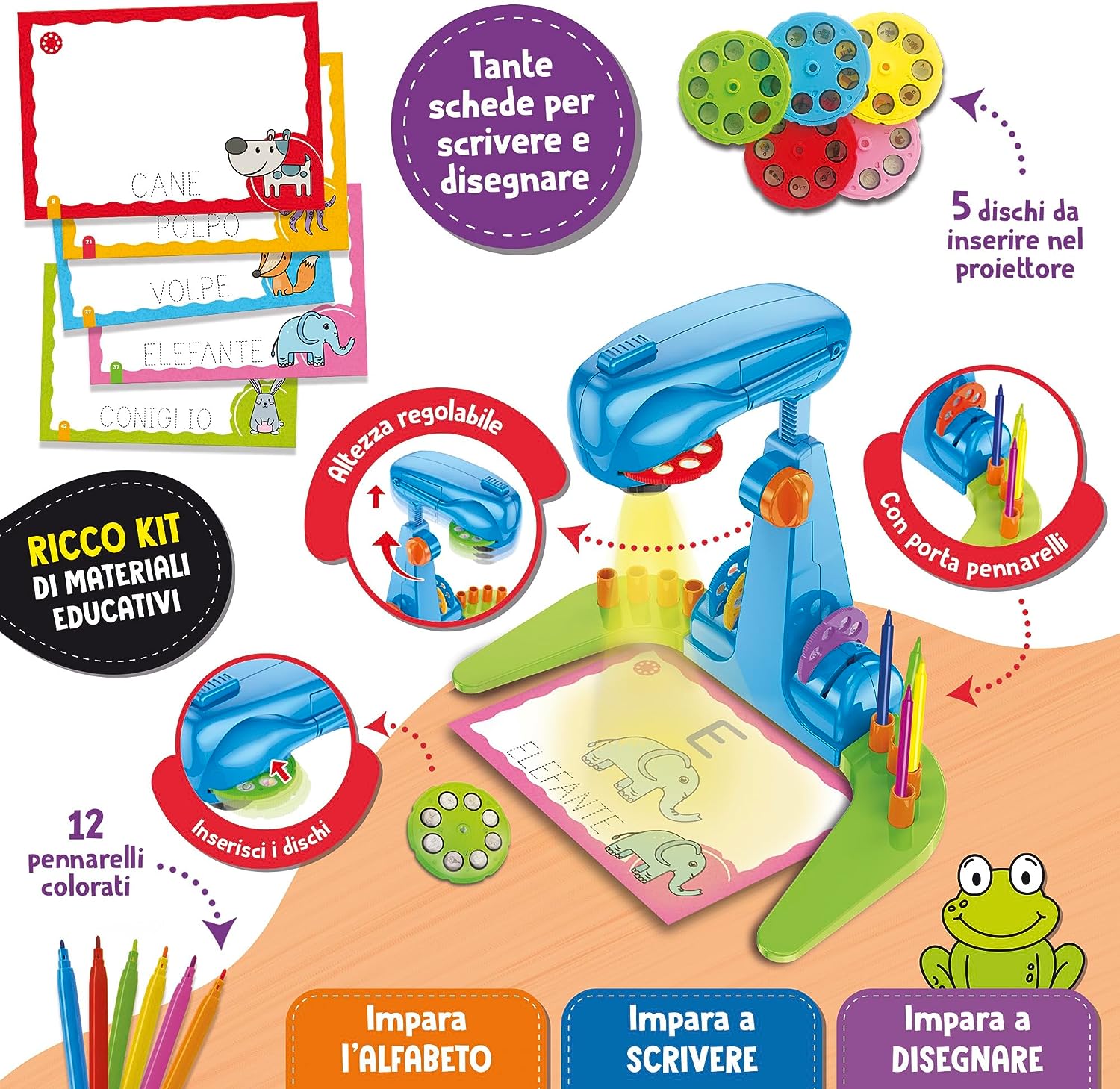 proiettore scuola di lettura  Carotina