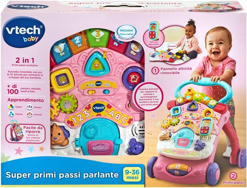 super primi passi parlante 2in1 rosa