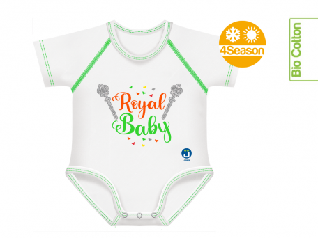 Royal baby body 0-36m bio cotton 4season