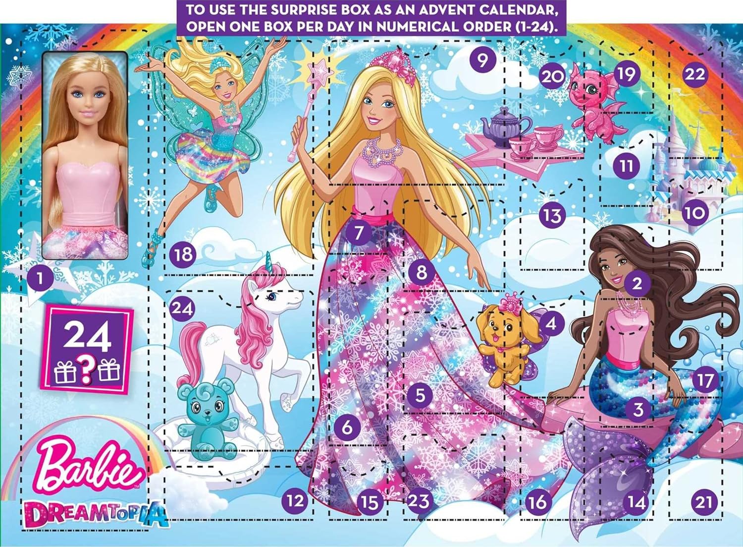 Barbie Dreamtopia Calendario dell’Avvento