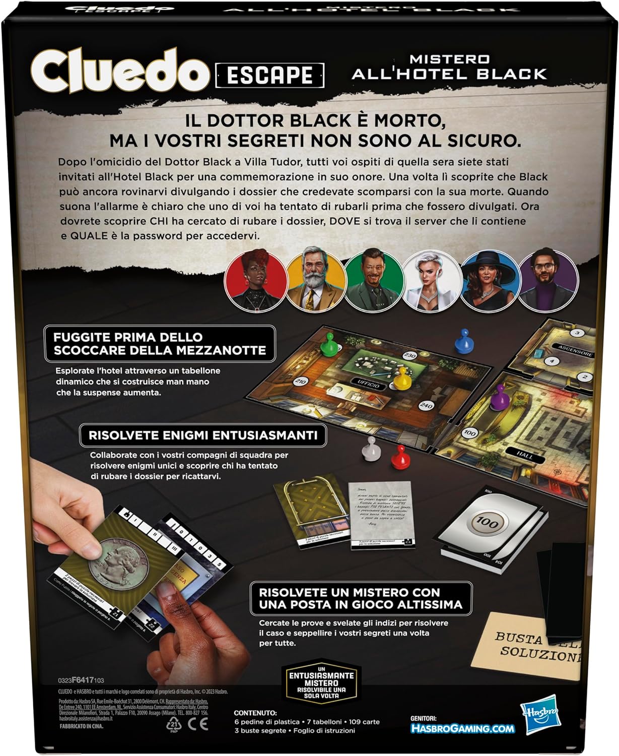 Cluedo Escape Mistero all'hotel Black