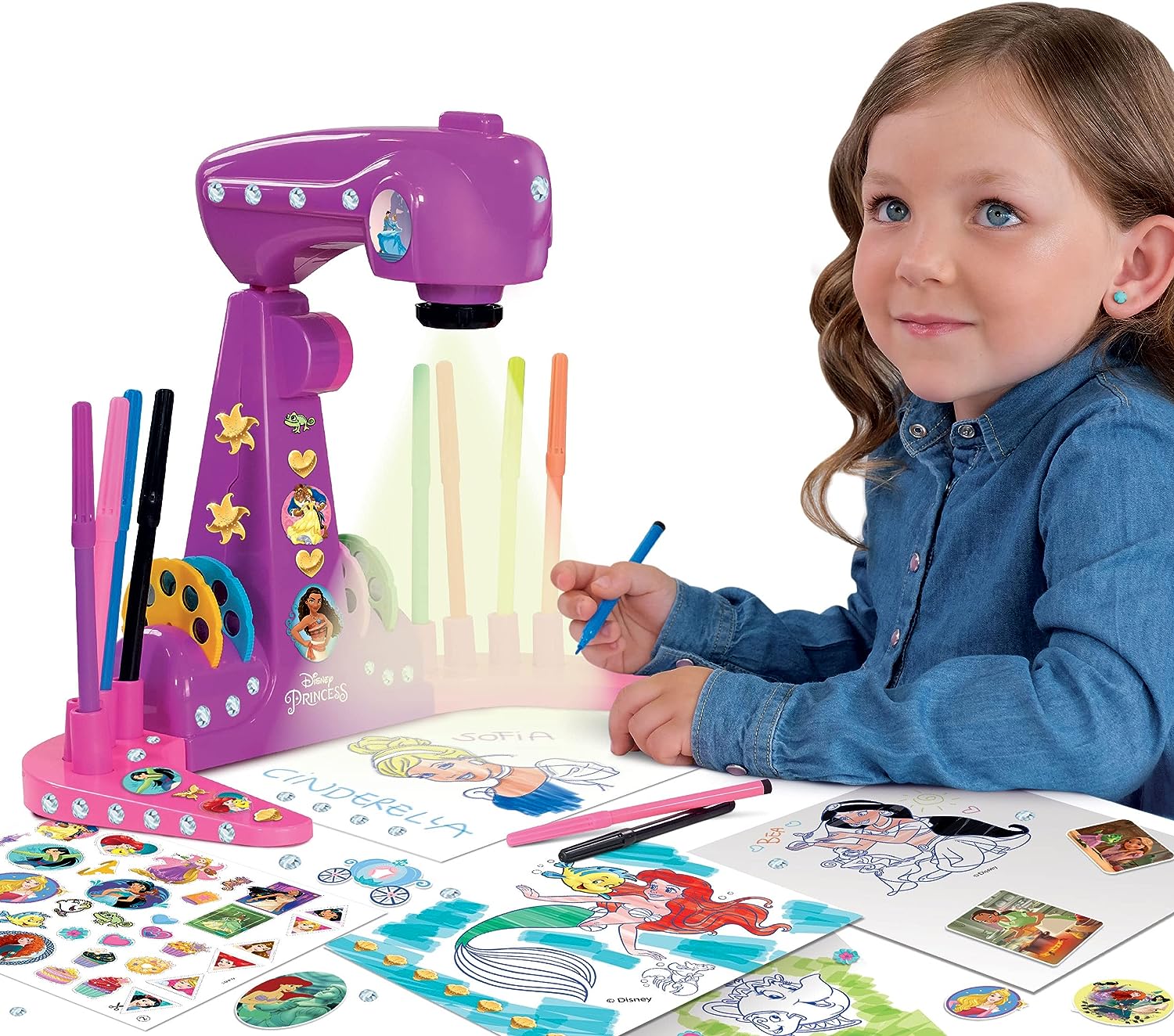 Proiettore principesse scuola di disegno