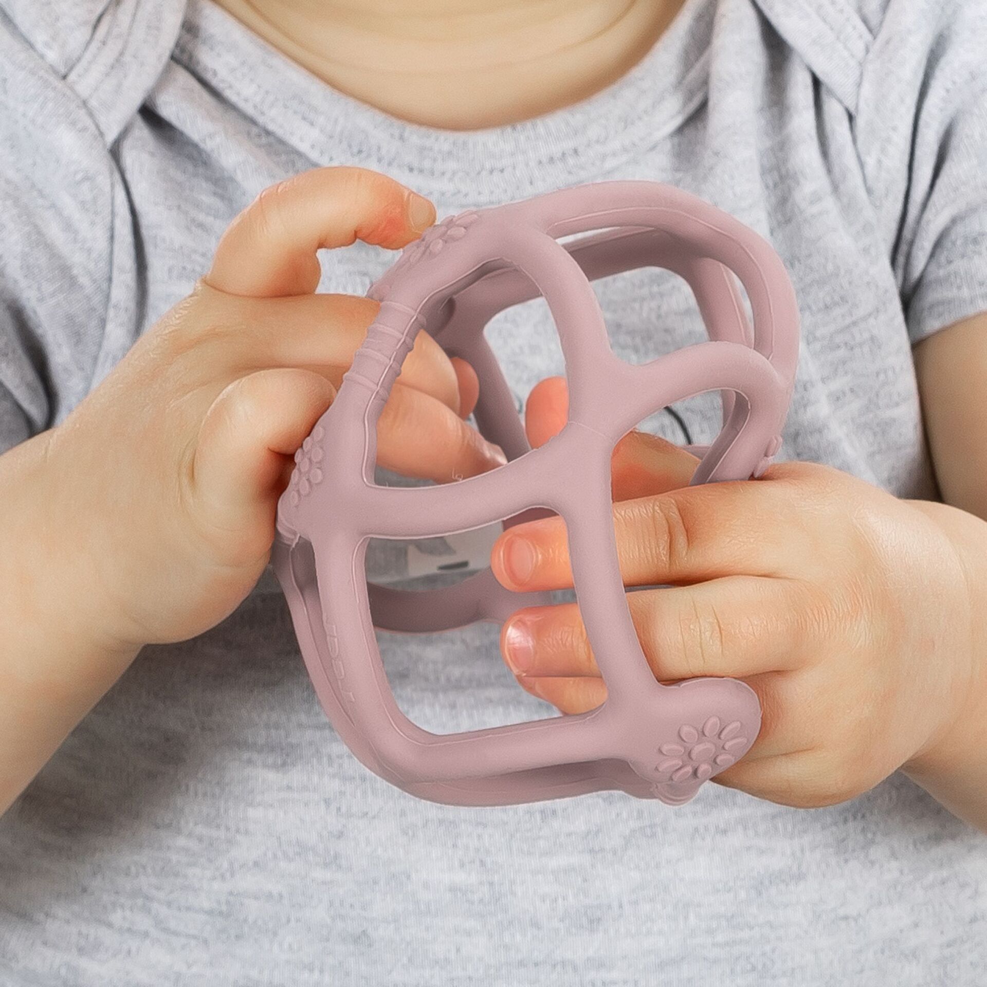Massaggia gengive in silicone palla rosa