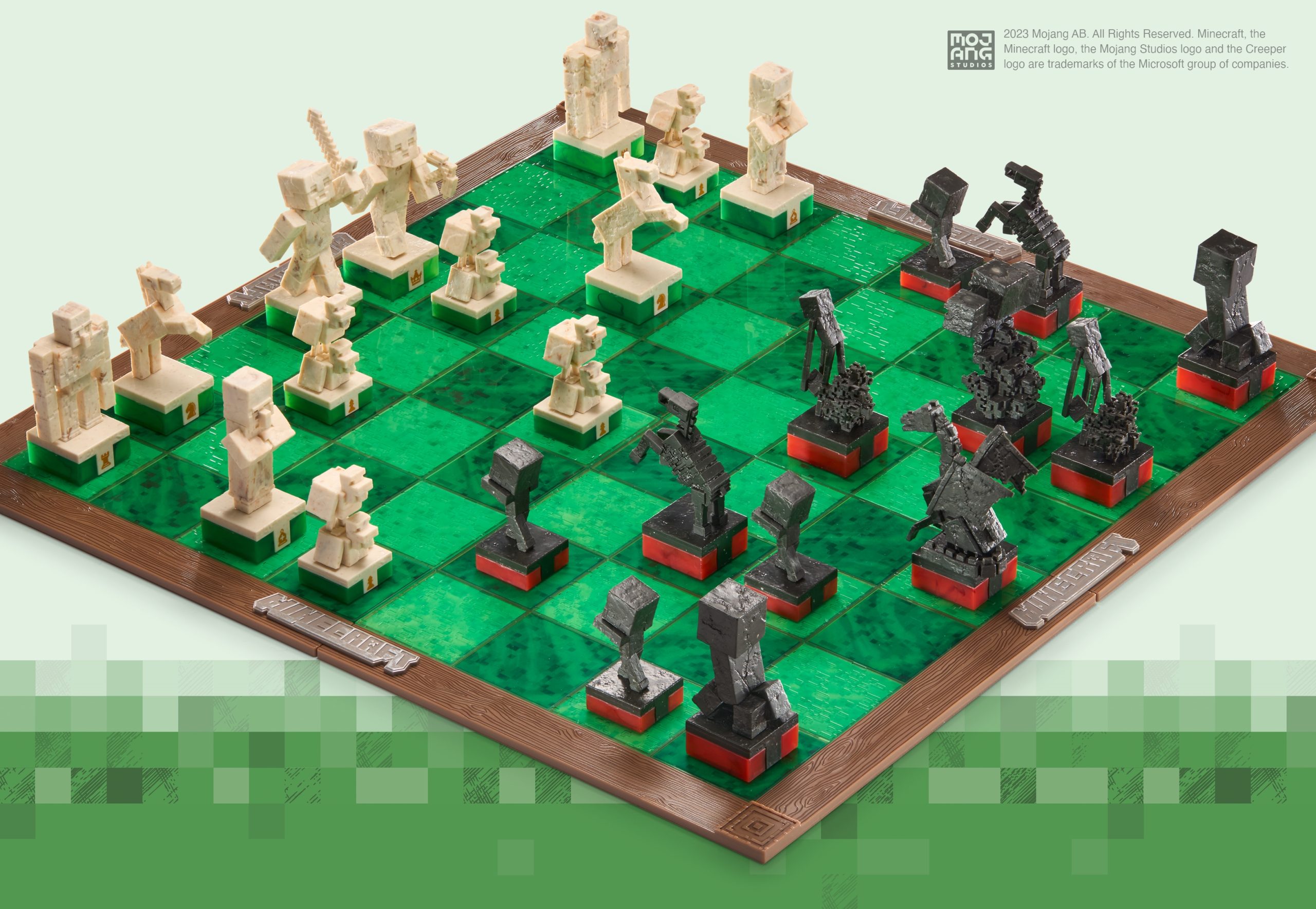Scacchiera Eroi contro mostri Minecraft