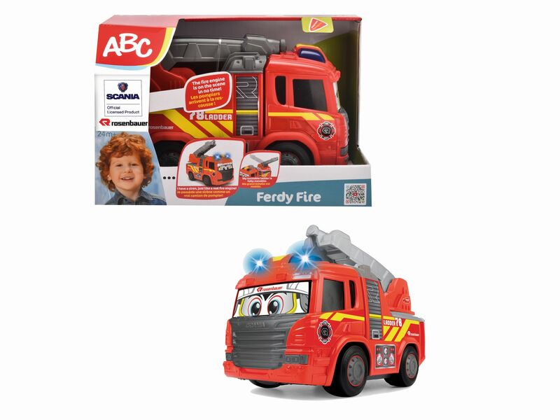 ABC Ferdy Fire camion pompieri cm. 25 luci e suoni motorizzato