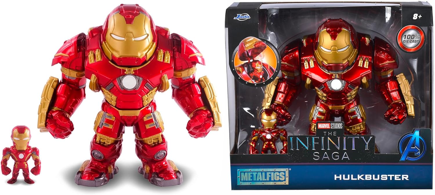 Iron Man con armatura Hulkbuster cm. 15 e Iron Man cm. 5 die cast