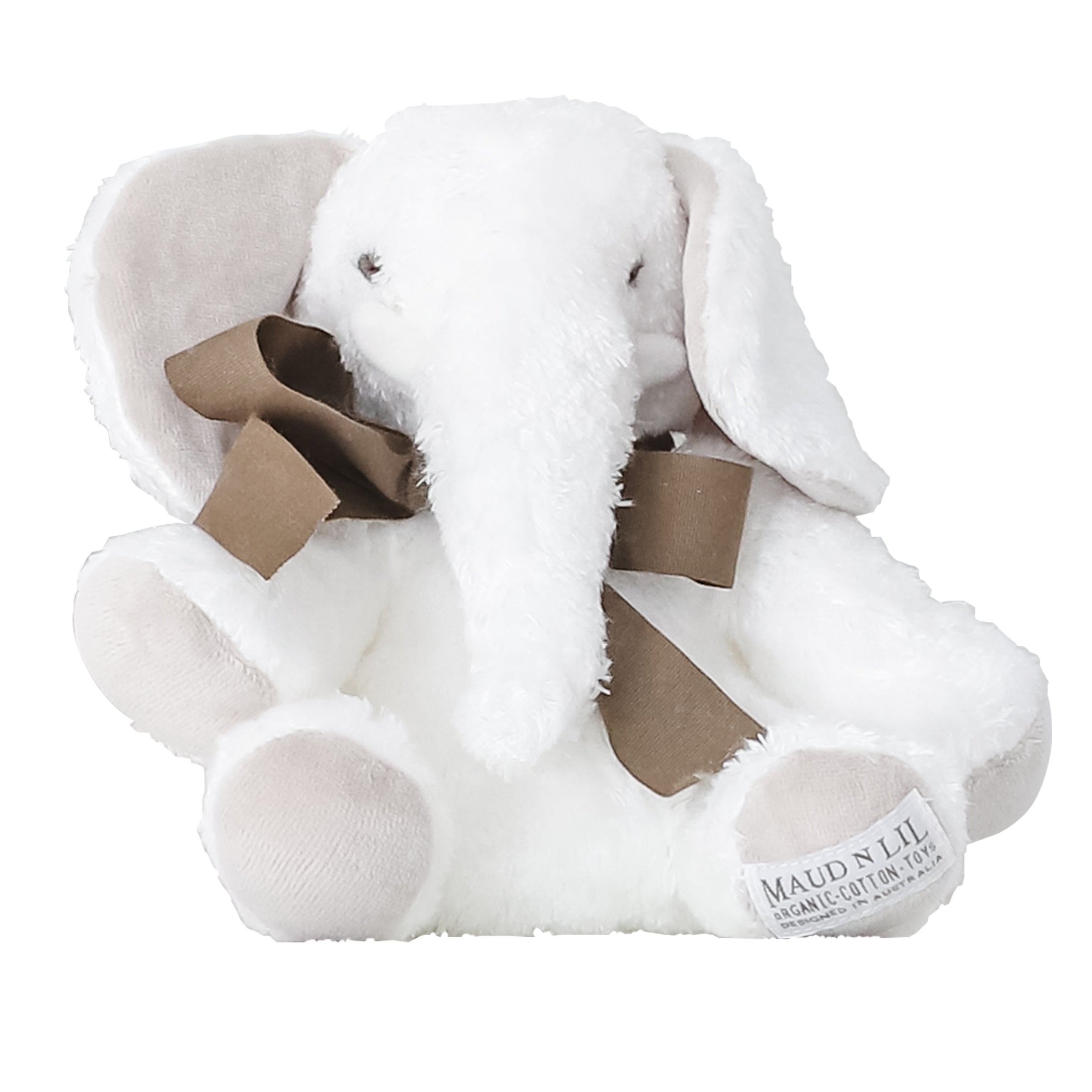 Elefantino Nellie bianco con scatola