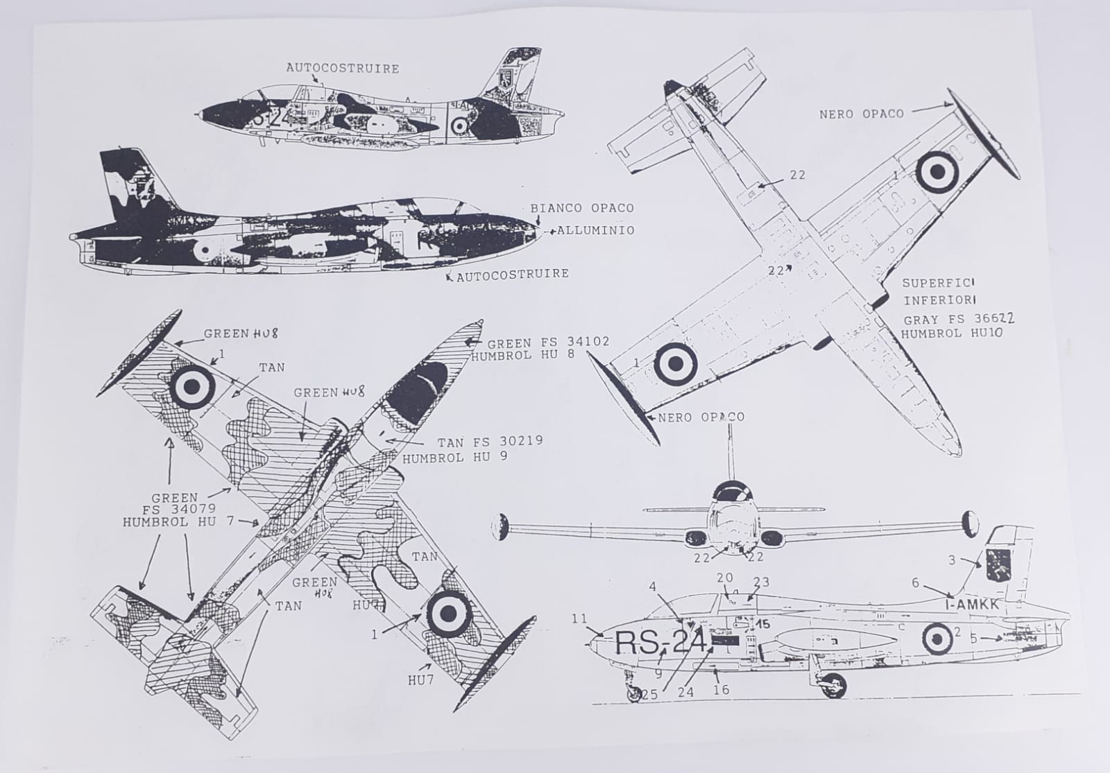 Aermacchi MB 326k con turbogetto R.R.Viper 1/48