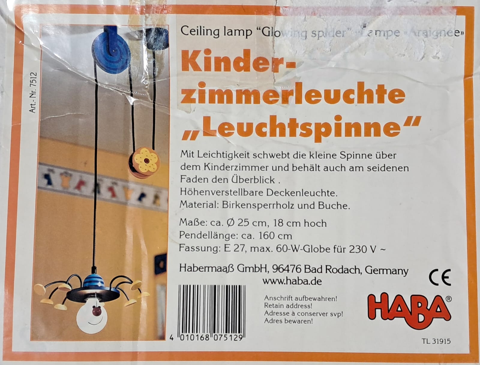 lampadario ragno Haba