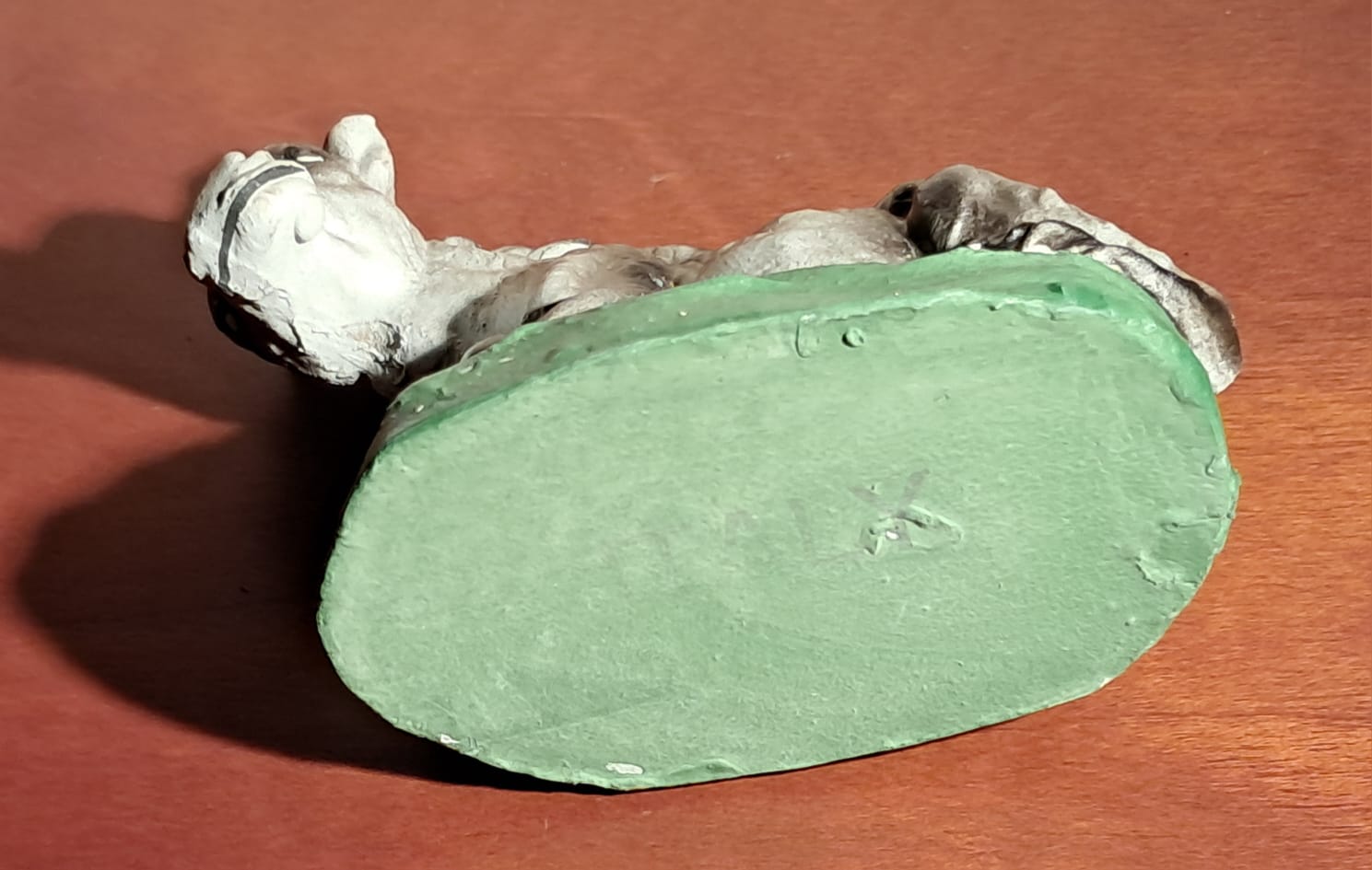 Asino statuina in gesso 8cm