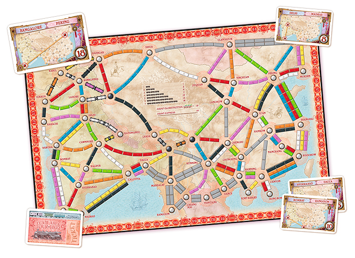 Ticket to ride: Asia + Legendary Asia