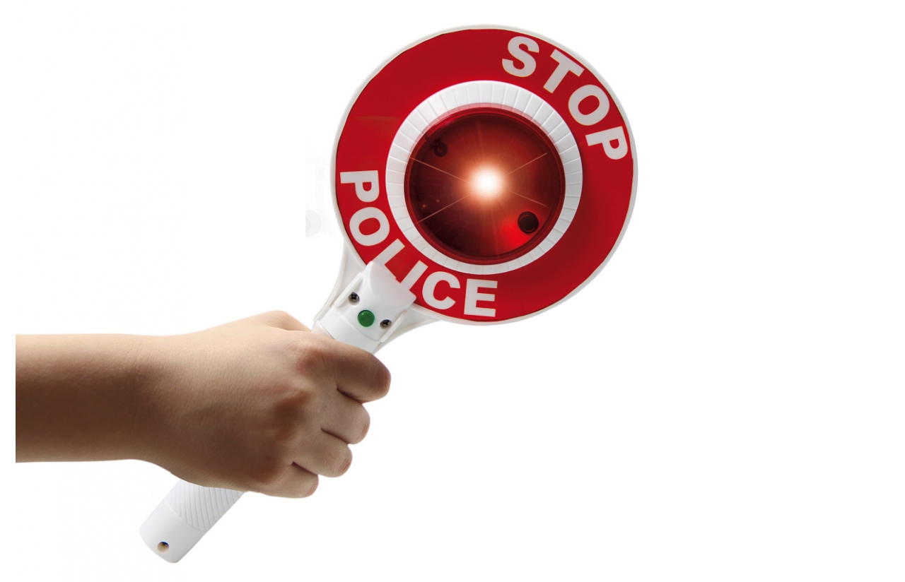 paletta polizia con luci