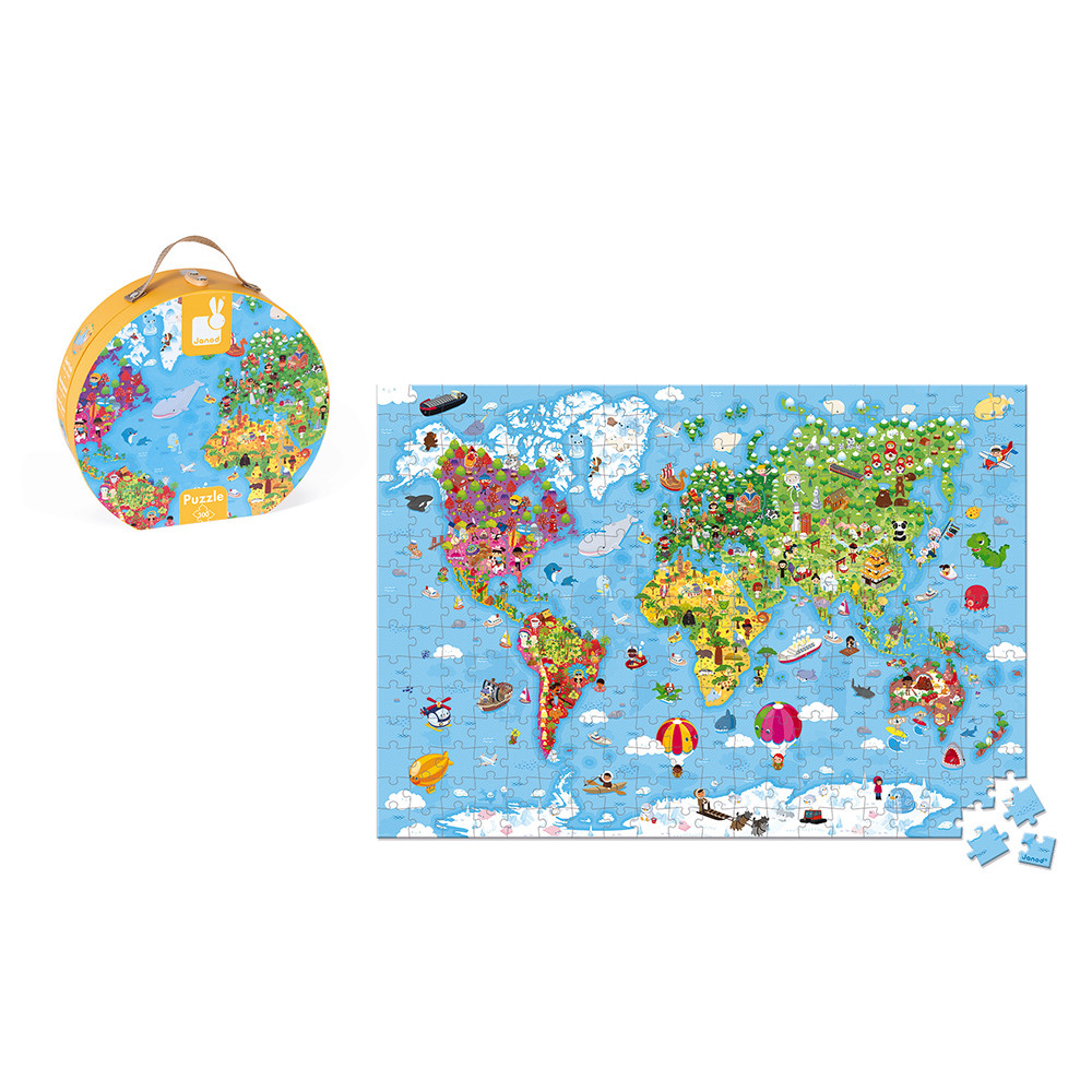 mappa del mondo puzzle gigante