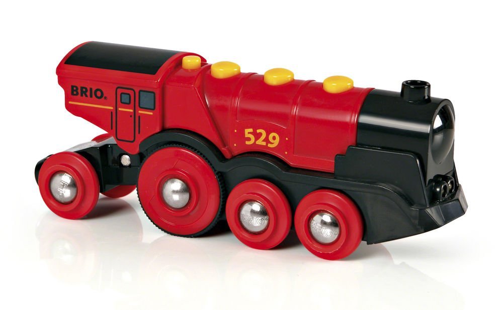 BRIO grande locomotiva rossa a batterie