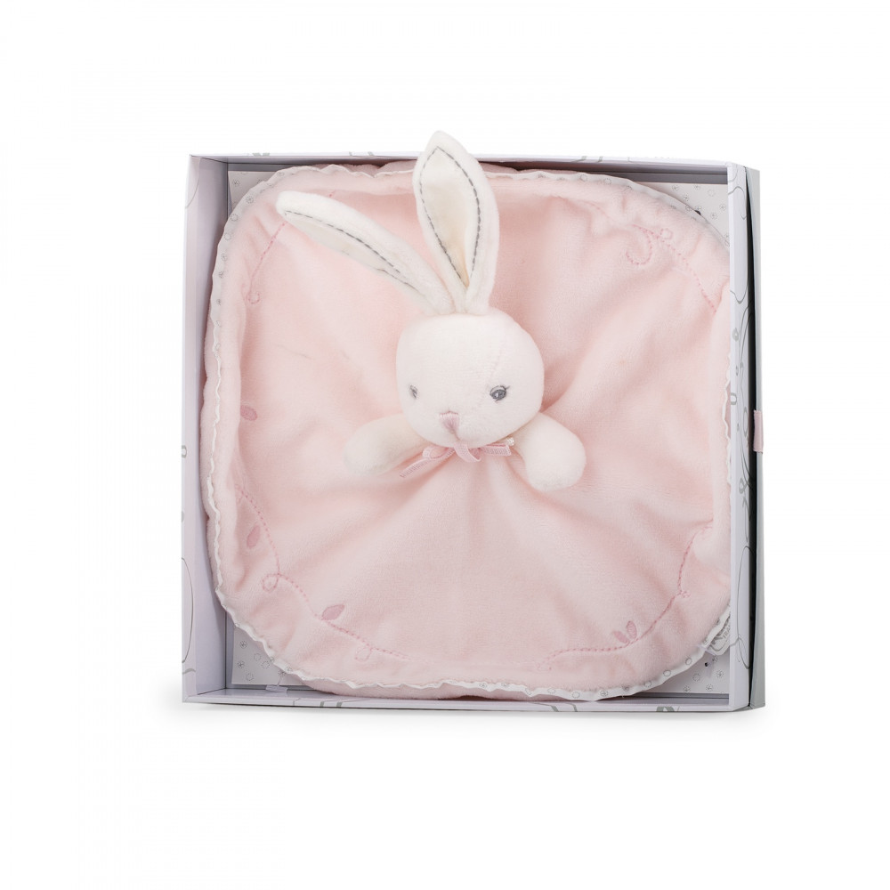 doudou coniglietto rotondo rosa 20cm 