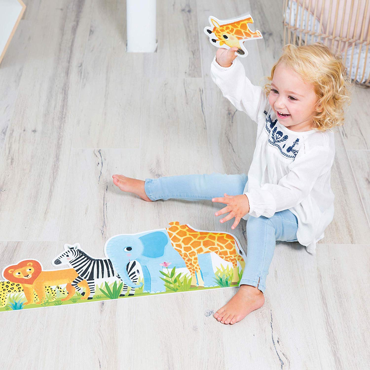 Puzzle xxl animali della giungla 16 pezzi