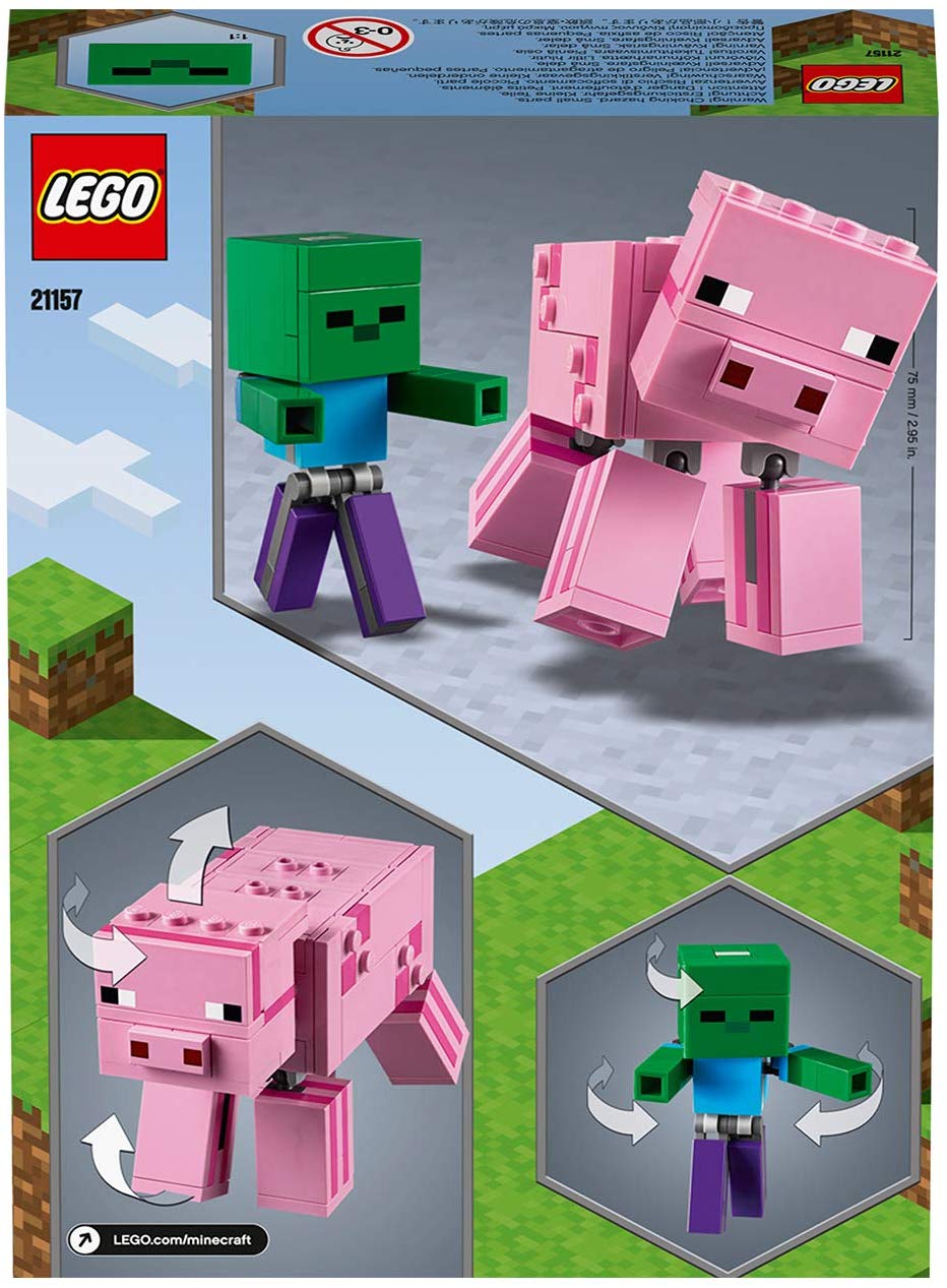 Minecraft™ Maxi-figure Maiale e Baby Zombi